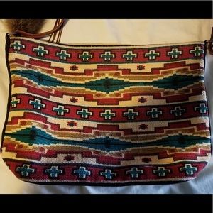 Saddlebag serape crossbody